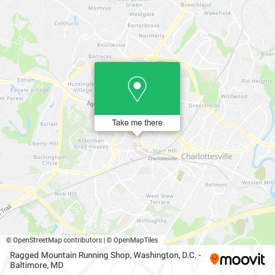 Ragged Mountain Running Shop map