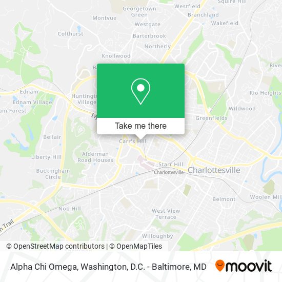 Mapa de Alpha Chi Omega