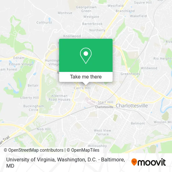 University of Virginia map