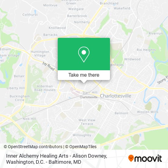 Inner Alchemy Healing Arts - Alison Downey map