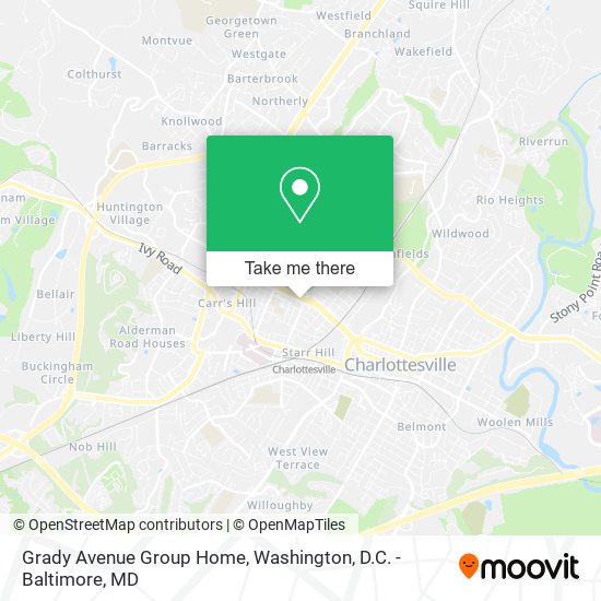 Grady Avenue Group Home map