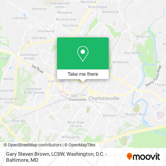 Gary Steven Brown, LCSW map