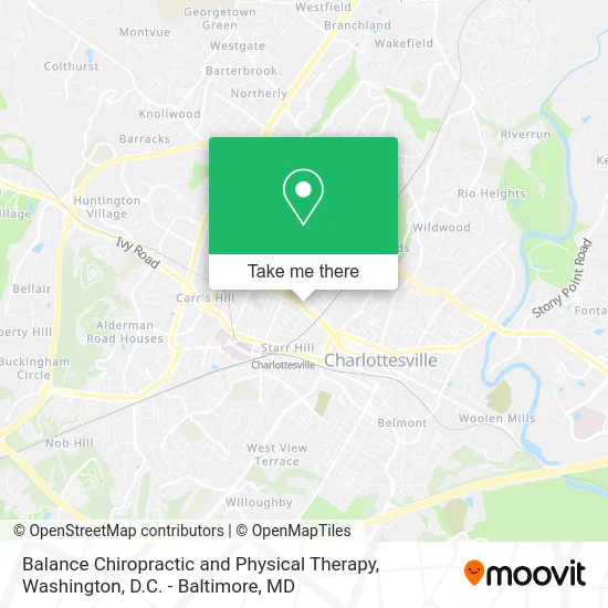 Balance Chiropractic and Physical Therapy map