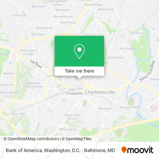 Mapa de Bank of America