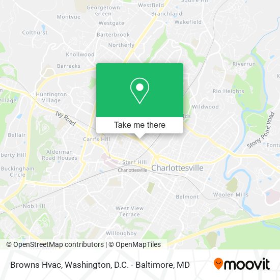 Browns Hvac map