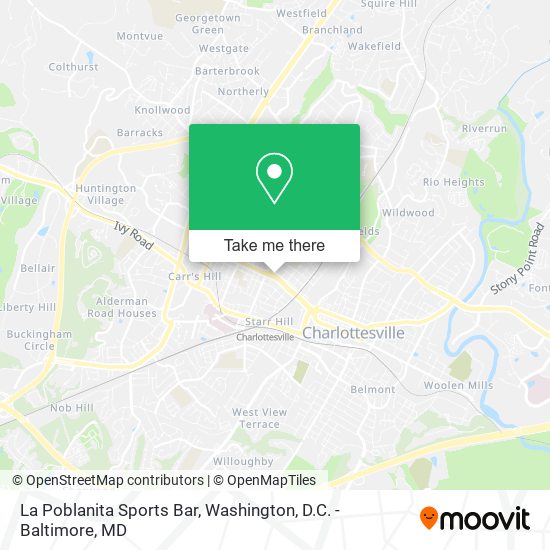 La Poblanita Sports Bar map