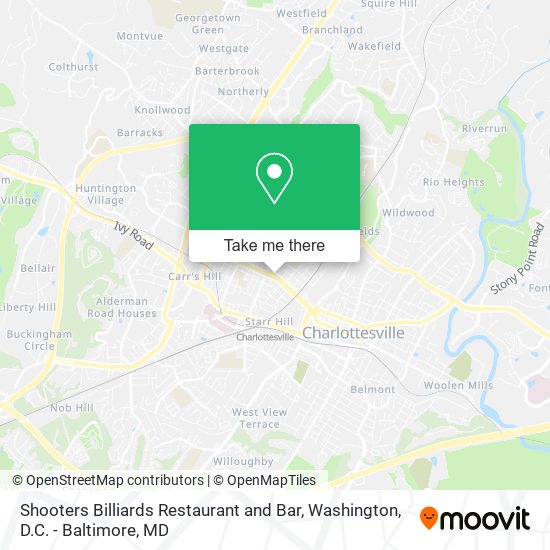 Shooters Billiards Restaurant and Bar map
