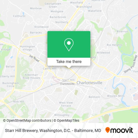 Starr Hill Brewery map