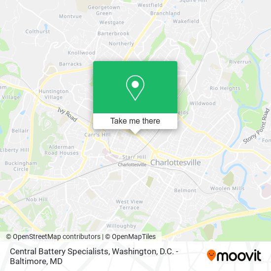 Central Battery Specialists map