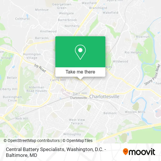 Mapa de Central Battery Specialists