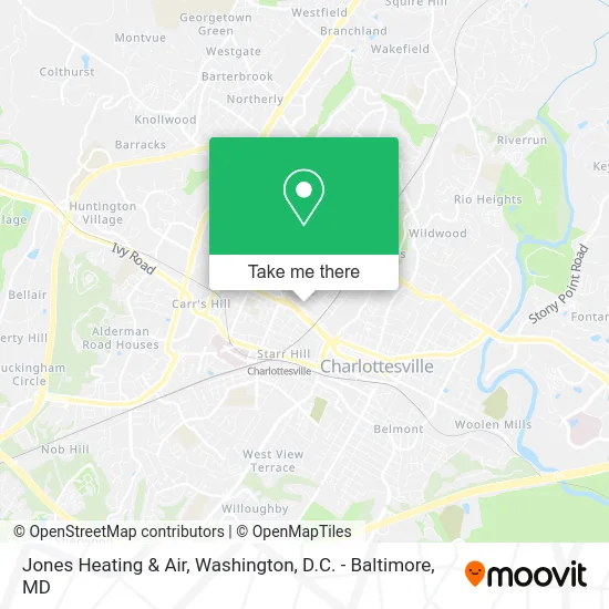 Jones Heating & Air map
