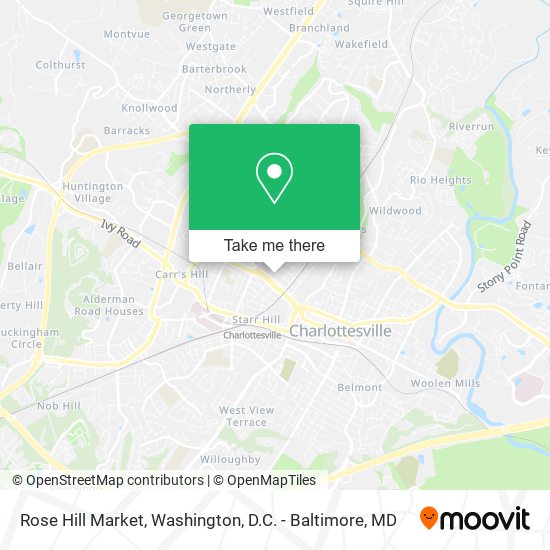 Mapa de Rose Hill Market