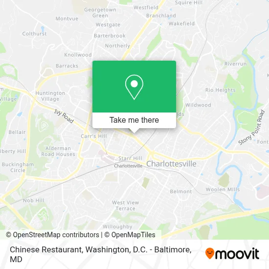Chinese Restaurant map