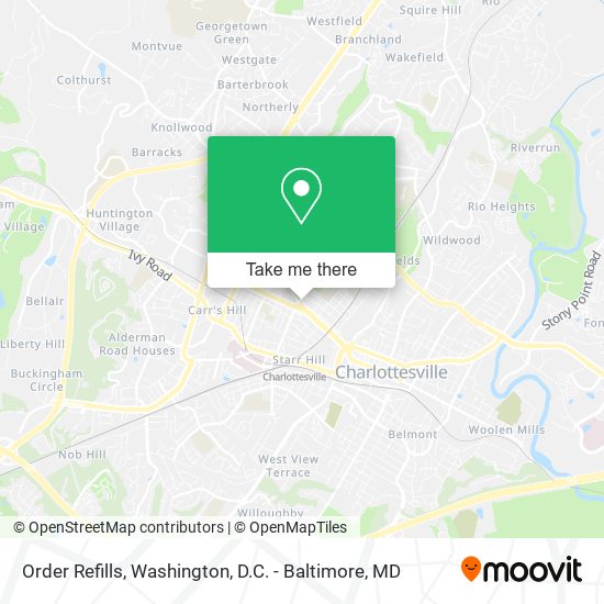 Order Refills map