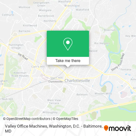 Valley Office Machines map