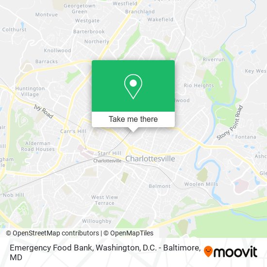 Emergency Food Bank map