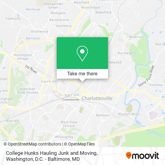 College Hunks Hauling Junk and Moving map