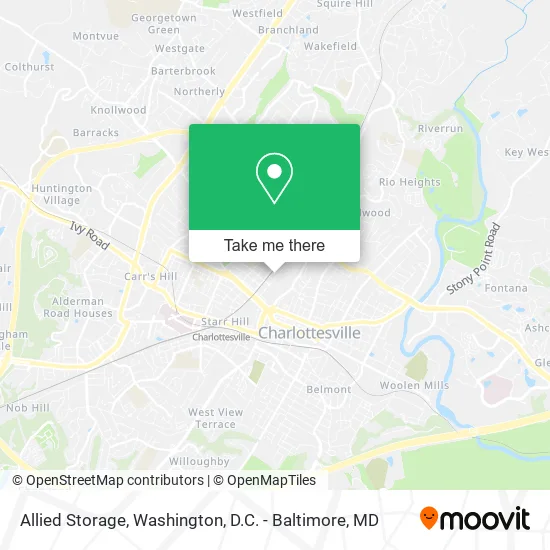 Allied Storage map