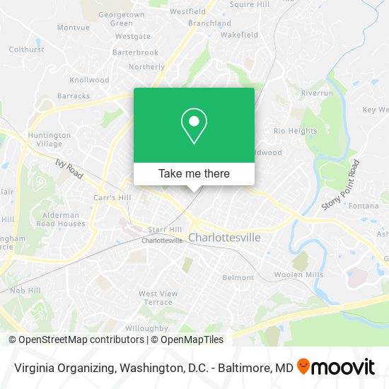 Mapa de Virginia Organizing