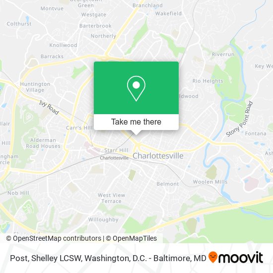 Post, Shelley LCSW map
