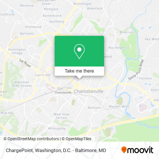 Mapa de ChargePoint