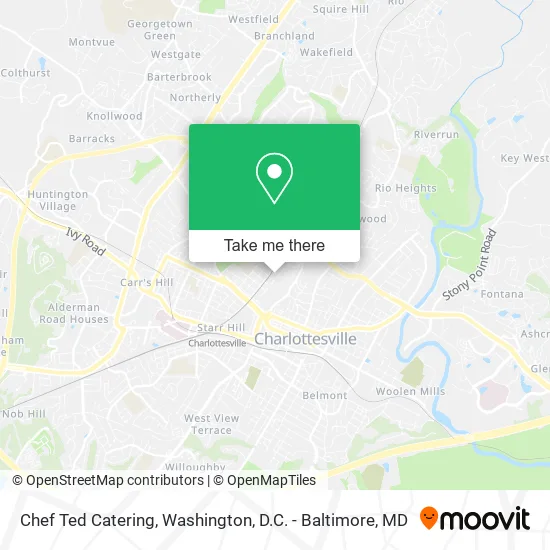 Chef Ted Catering map