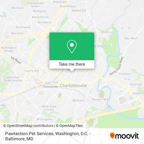 Mapa de Pawtection Pet Services
