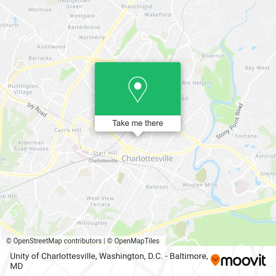 Unity of Charlottesville map