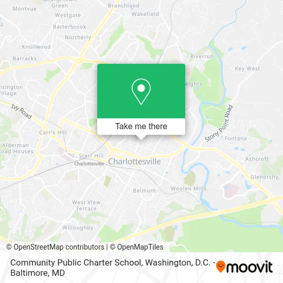 Community Public Charter School map