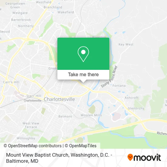 Mount View Baptist Church map