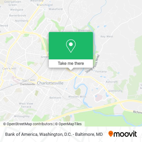 Bank of America map