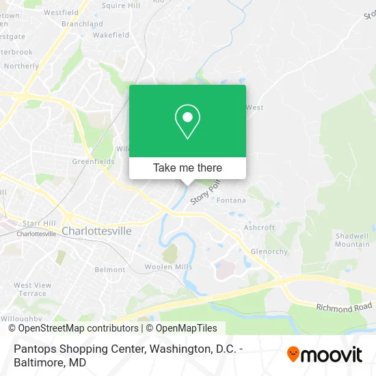 Pantops Shopping Center map