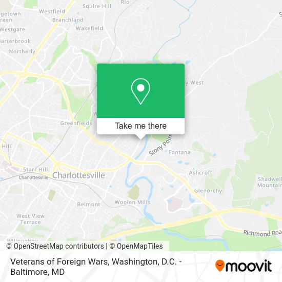 Veterans of Foreign Wars map