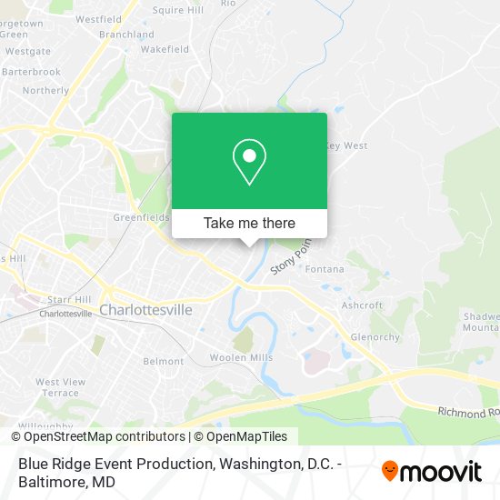 Blue Ridge Event Production map