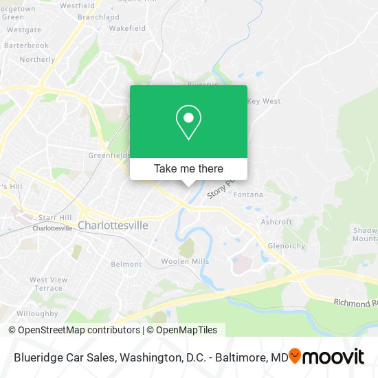 Blueridge Car Sales map