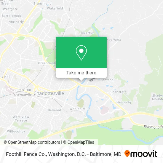 Foothill Fence Co. map