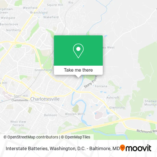 Interstate Batteries map
