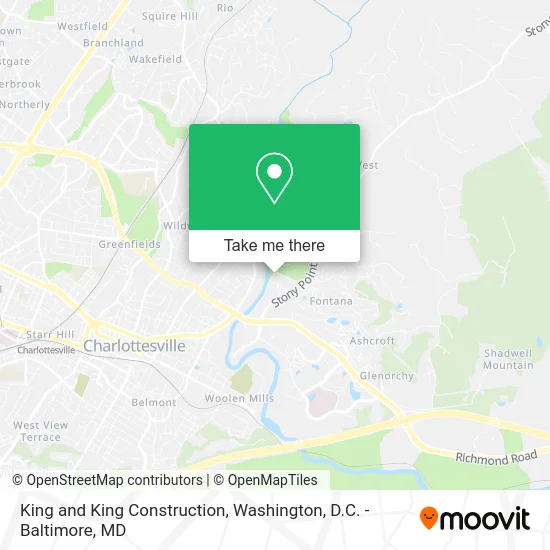 King and King Construction map