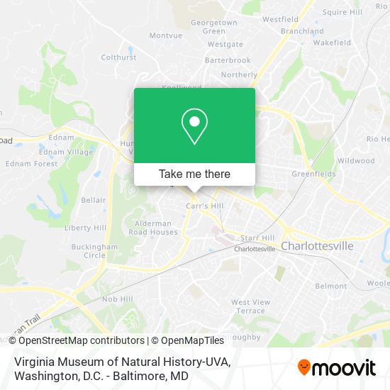 Mapa de Virginia Museum of Natural History-UVA