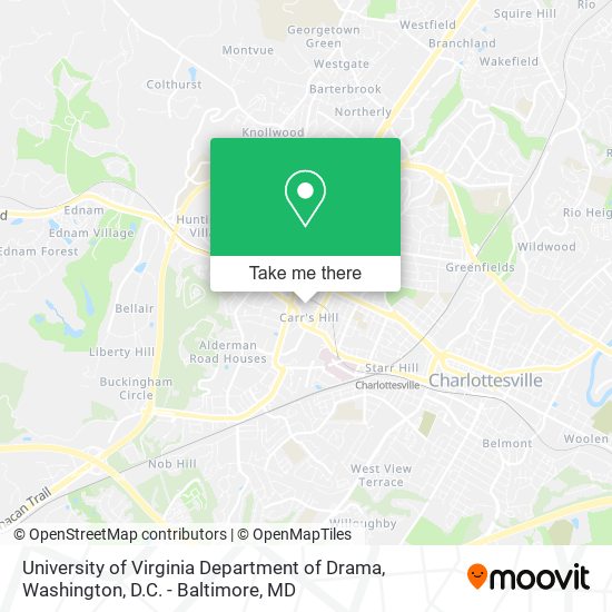 University of Virginia Department of Drama map