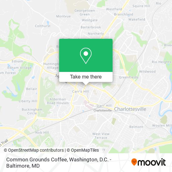 Common Grounds Coffee map