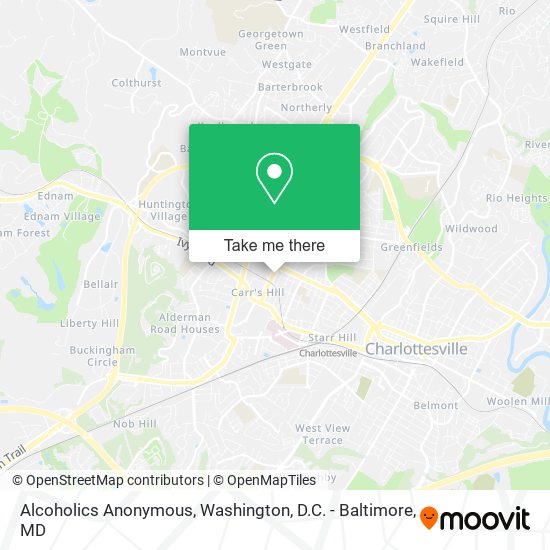 Alcoholics Anonymous map