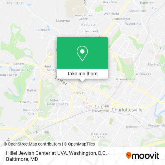 Hillel Jewish Center at UVA map