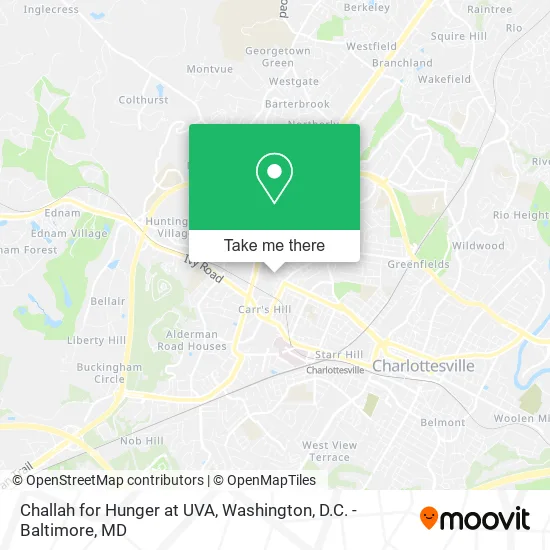Challah for Hunger at UVA map