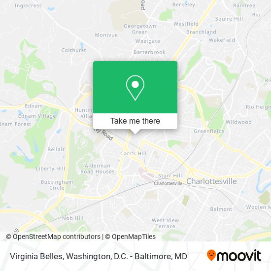 Virginia Belles map