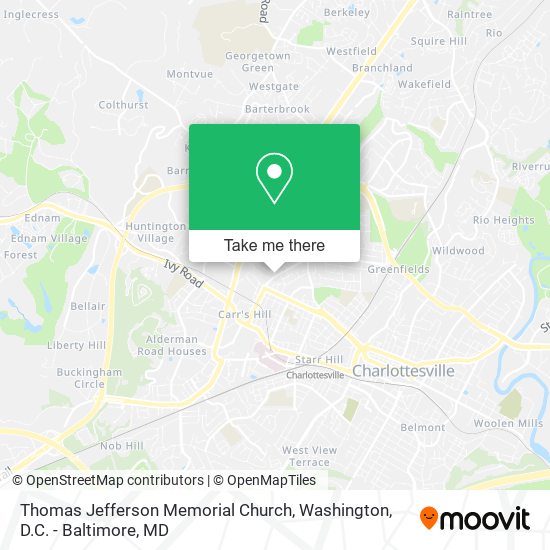 Thomas Jefferson Memorial Church map