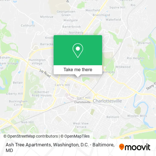 Ash Tree Apartments map