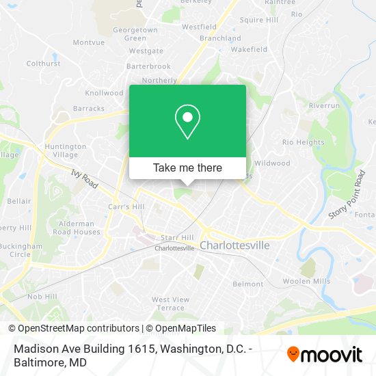 Madison Ave Building 1615 map