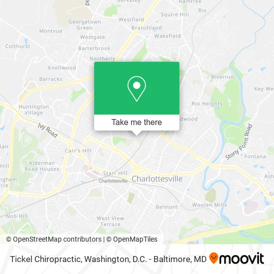 Tickel Chiropractic map