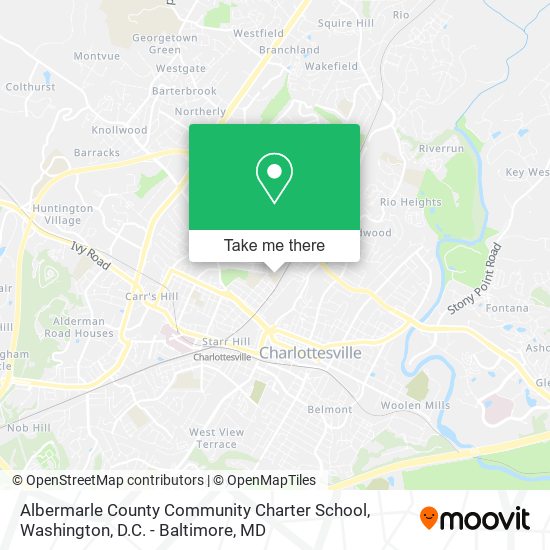 Albermarle County Community Charter School map